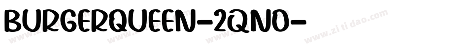 BurgerQueen-2qno字体转换