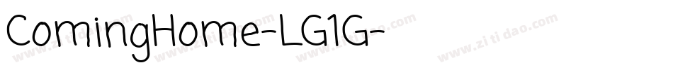 ComingHome-LG1G字体转换