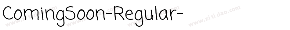 ComingSoon-Regular字体转换