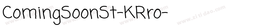 ComingSoonSt-KRro字体转换