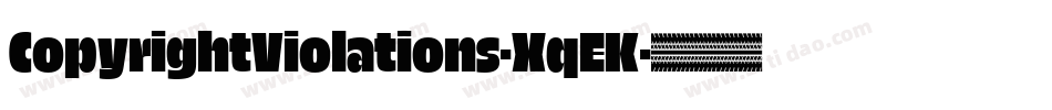 CopyrightViolations-XqEK字体转换