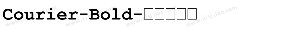 Courier-Bold字体转换