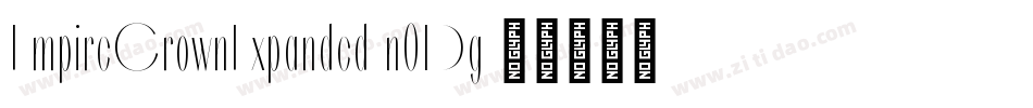 EmpireCrownExpanded-n0Dg字体转换