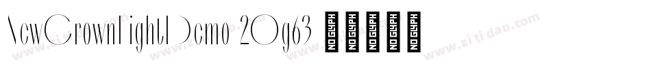 NewCrownLightDemo-2Og63字体转换