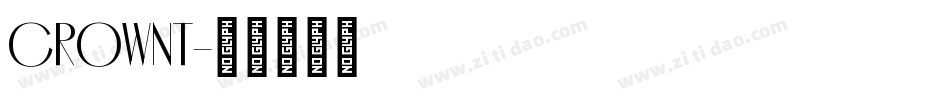 CROWNT字体转换