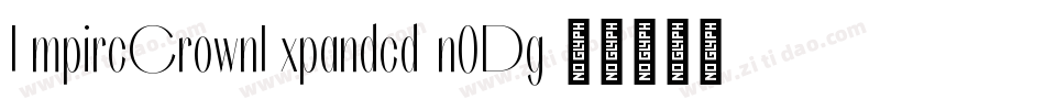 EmpireCrownExpanded-n0Dg字体转换