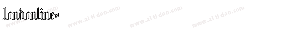 londonline字体转换
