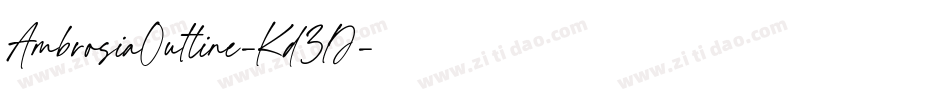 AmbrosiaOutline-Kd3D字体转换