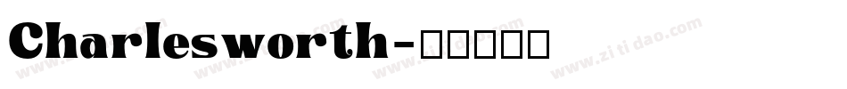Charlesworth字体转换