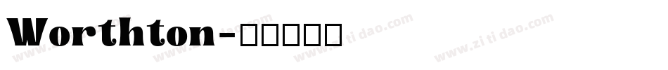 Worthton字体转换