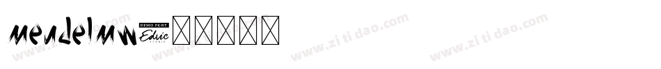 mendelmw字体转换
