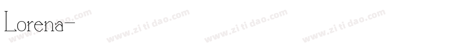 Lorena字体转换