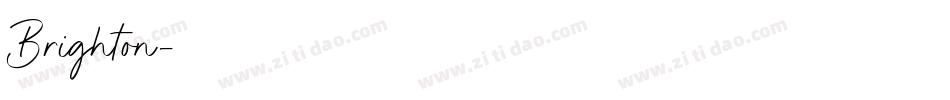 Brighton字体转换