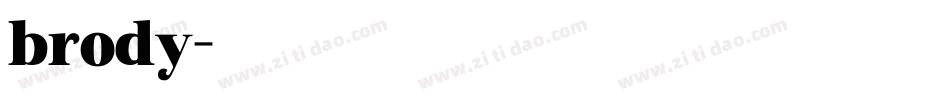 brody字体转换
