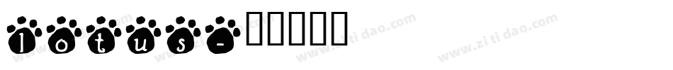 lotus字体转换
