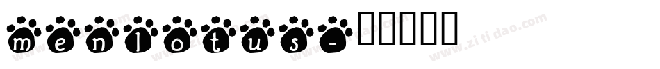 menlotus字体转换
