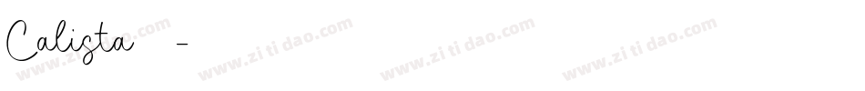 Calista手机版字体转换