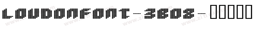 Loudonfont-3Bo8字体转换