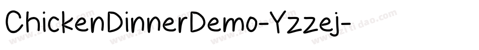 ChickenDinnerDemo-Yzzej字体转换