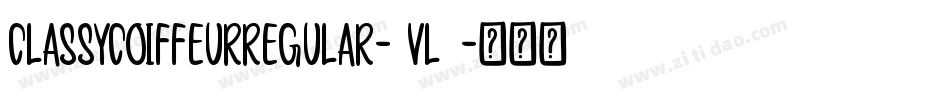 ClassyCoiffeurRegular-2Vl8字体转换