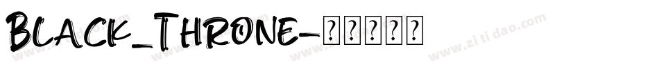 Black_Throne字体转换