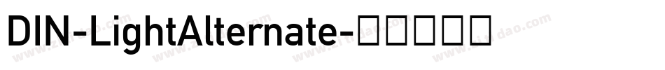 DIN-LightAlternate字体转换