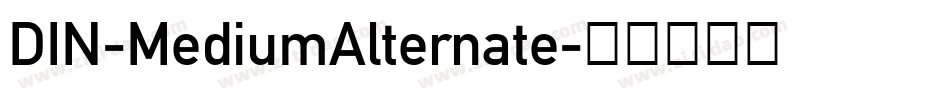 DIN-MediumAlternate字体转换