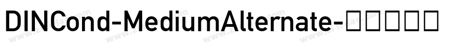 DINCond-MediumAlternate字体转换