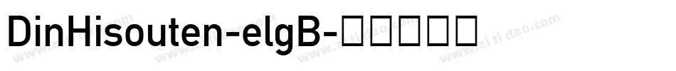 DinHisouten-elgB字体转换