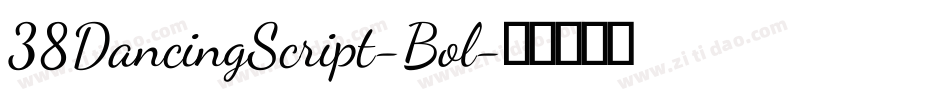 38DancingScript-Bol字体转换