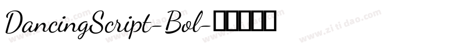 DancingScript-Bol字体转换