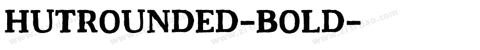 HutRounded-Bold字体转换
