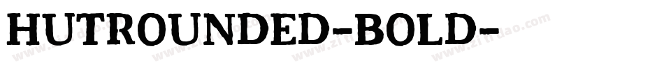 HutRounded-Bold字体转换