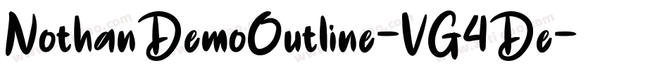 NothanDemoOutline-VG4De字体转换