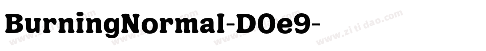 BurningNormal-D0e9字体转换