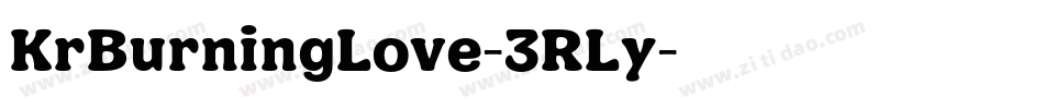 KrBurningLove-3RLy字体转换
