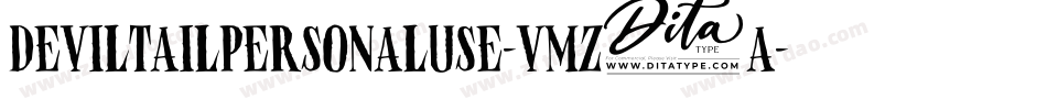 DevilTailPersonalUse-vmZ2A字体转换
