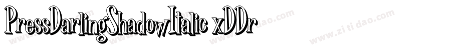 PressDarlingShadowItalic-xDDr字体转换