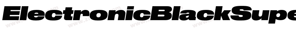 ElectronicBlackSuperitalic-Pd1m字体转换