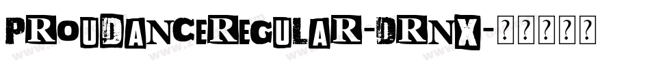 ProudanceRegular-DRnx字体转换
