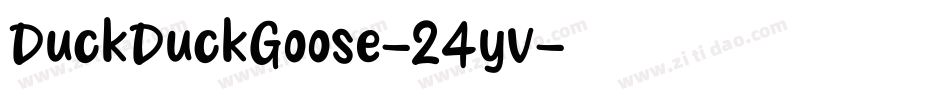 DuckDuckGoose-24yv字体转换