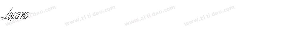 Lucerne字体转换