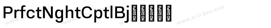 PerfectNightCapital-6BjA字体转换