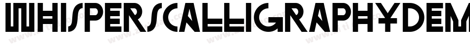 WhispersCalligraphyDemoEssentialBold-8AMZ字体转换