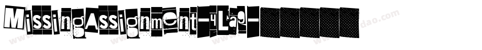 MissingAssignment-4La9字体转换