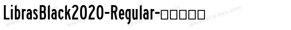 LibrasBlack2020-Regular字体转换