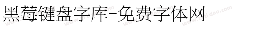 黑莓键盘字库字体转换