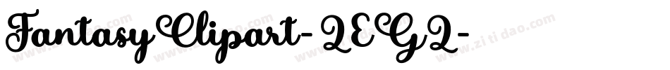 FantasyClipart-ZEGZ字体转换