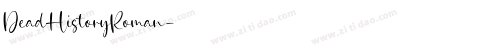 DeadHistoryRoman字体转换