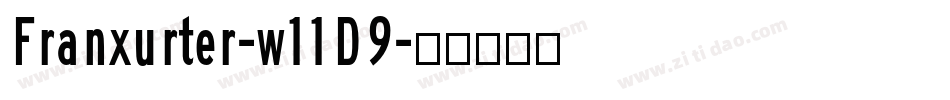 Franxurter-w11D9字体转换